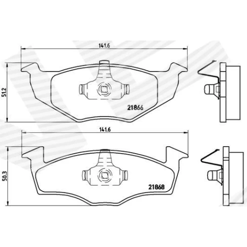 BRAKE PADS FOR DISC BRAKES - 0