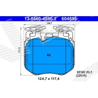 Brake pads for disc brakes