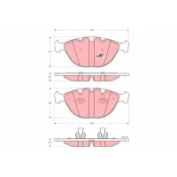 Brake pads for disc brakes