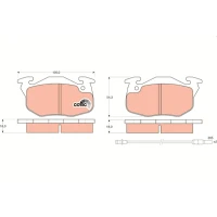 Brake pads for disc brakes