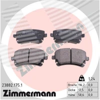 Brake pads for disc brakes