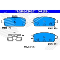 Brake pads for disc brakes