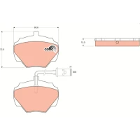 Brake pads for disc brakes