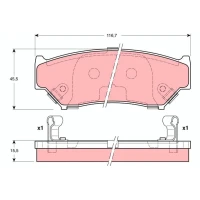 Brake pads for disc brakes