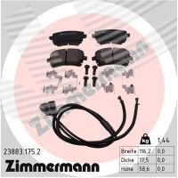 Brake pads for disc brakes