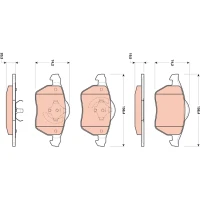 Brake pads for disc brakes