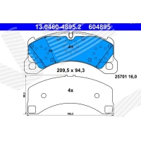 Brake pads for disc brakes