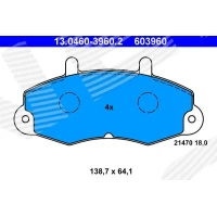 Brake pads for disc brakes