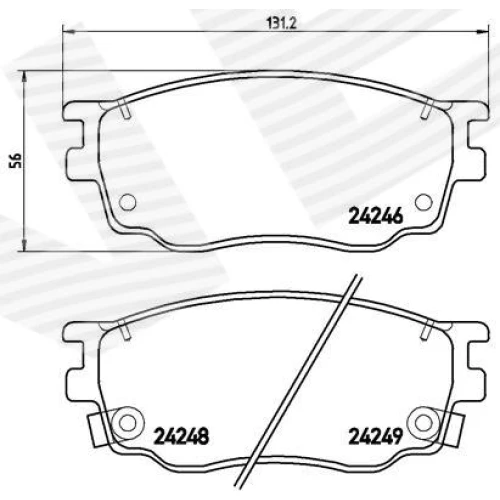 BRAKE PADS FOR DISC BRAKES - 0