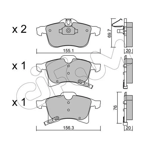 BRAKE PADS FOR DISC BRAKES - 0