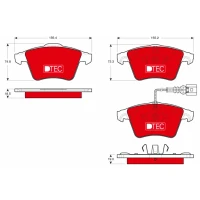 Brake pads for disc brakes