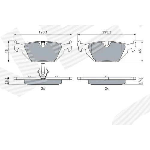 BRAKE PADS FOR DISC BRAKES - 6