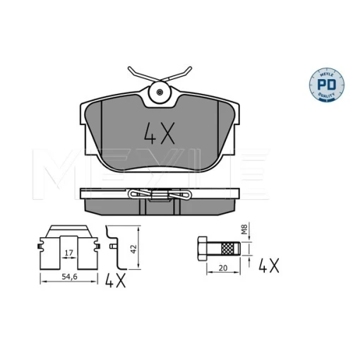 BRAKE PADS FOR DISC BRAKES - 1