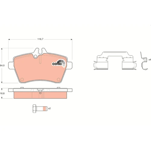 BRAKE PADS FOR DISC BRAKES - 0