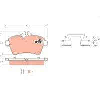 Brake pads for disc brakes