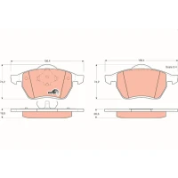 Brake pads for disc brakes