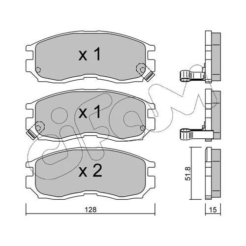 BRAKE PADS FOR DISC BRAKES - 0