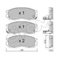 Brake pads for disc brakes