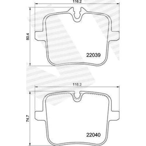 BRAKE PADS FOR DISC BRAKES - 0