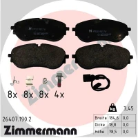 Brake pads for disc brakes