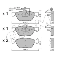 Brake pads for disc brakes