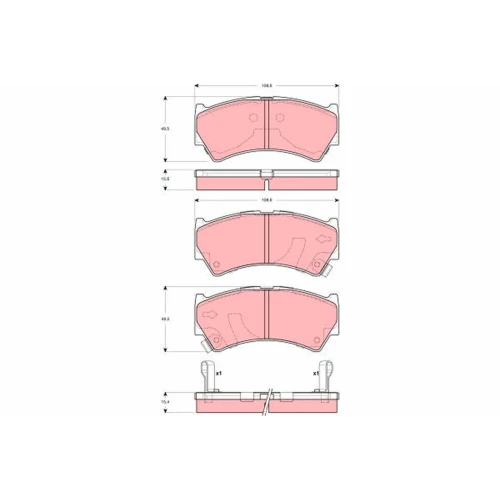 BRAKE PADS FOR DISC BRAKES - 0