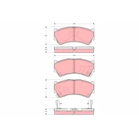 Brake pads for disc brakes