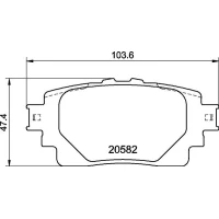 Brake pads for disc brakes