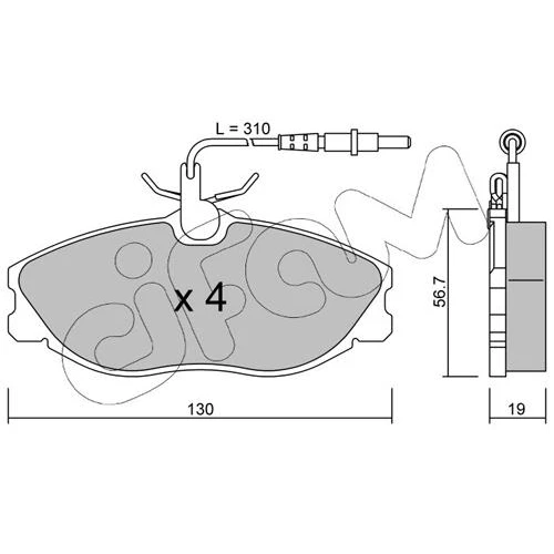 BRAKE PADS FOR DISC BRAKES - 0