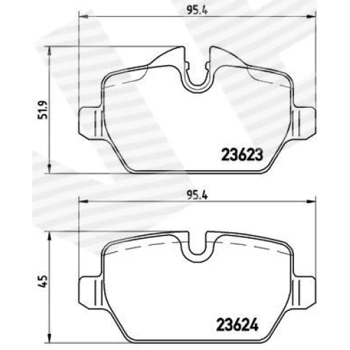 BRAKE PADS FOR DISC BRAKES - 0