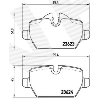 Brake pads for disc brakes