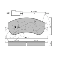 Brake pads for disc brakes