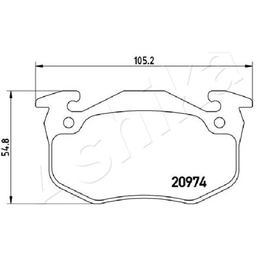 BRAKE PADS FOR DISC BRAKES - 1