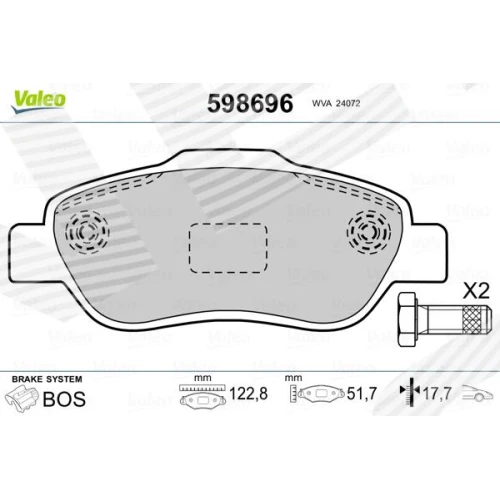 BRAKE PADS FOR DISC BRAKES - 0