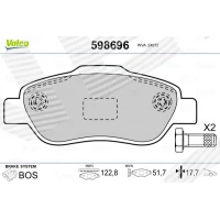 Brake pads for disc brakes