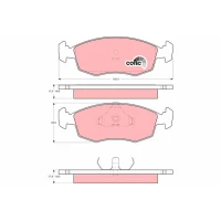 Brake pads for disc brakes