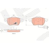 Brake pads for disc brakes