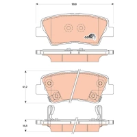 Brake pads for disc brakes