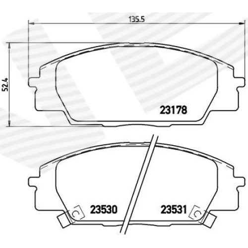 BRAKE PADS FOR DISC BRAKES - 0