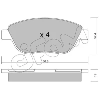 Brake pads for disc brakes