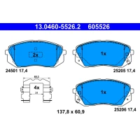 Brake pads for disc brakes