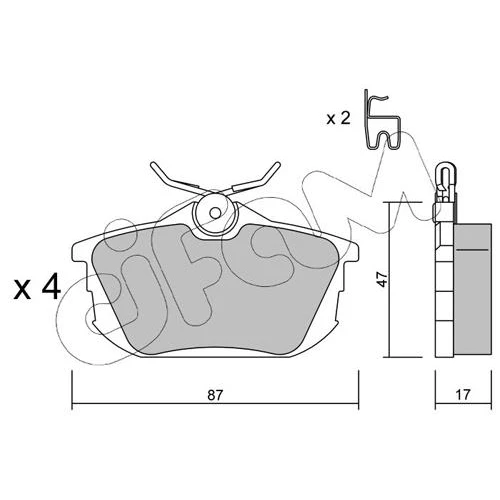 BRAKE PADS FOR DISC BRAKES - 0