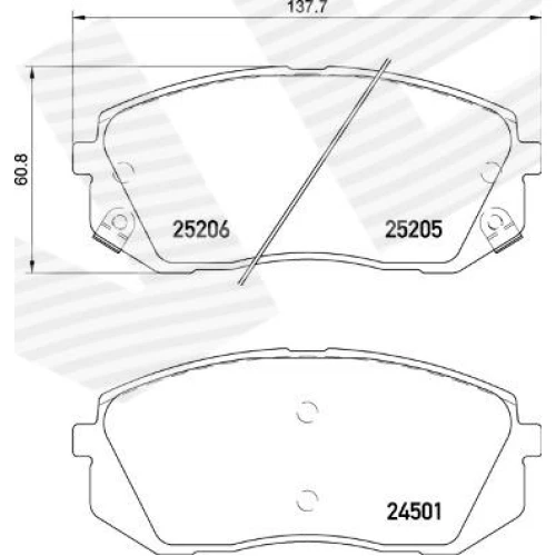 BRAKE PADS FOR DISC BRAKES - 0