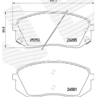 Brake pads for disc brakes