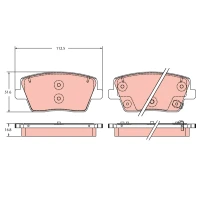 Brake pads for disc brakes