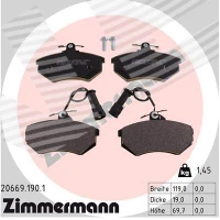 Brake pads for disc brakes