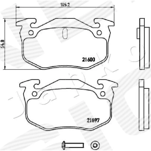 BRAKE PADS FOR DISC BRAKES - 1