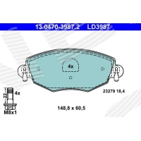 Brake pads for disc brakes