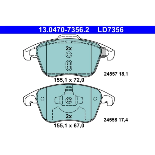 BRAKE PADS FOR DISC BRAKES - 0