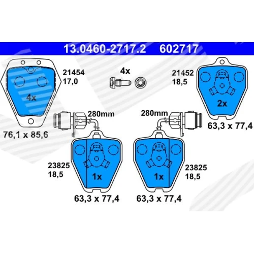 BRAKE PADS FOR DISC BRAKES - 0